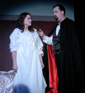 Andy Affleck as Dracula with Kaelyn Boss as Lucy Westenra